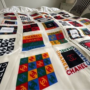 CHANEL silk scarf